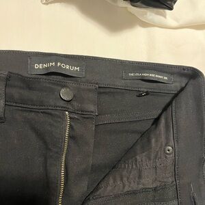 Black denim forum high rise skinny jeans